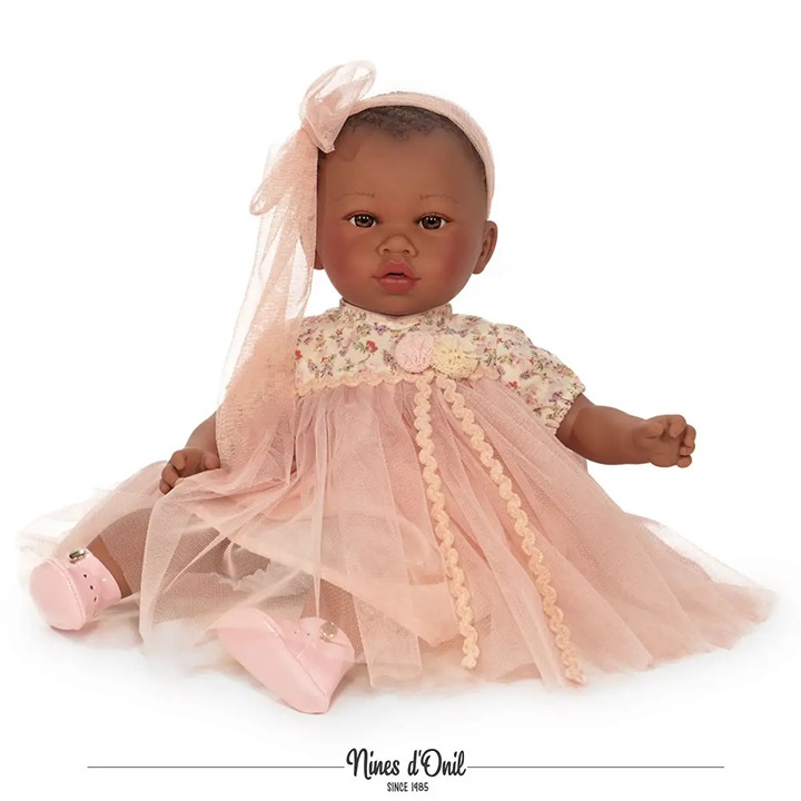 Gorgeous African American Girl Babydoll in Dress NEW, in gift box!