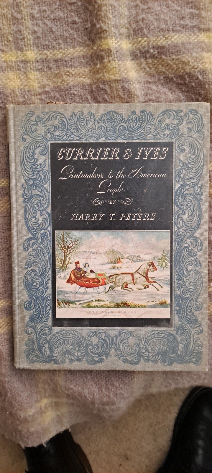 currier and ives vintage book art book