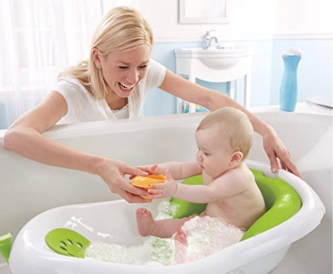 EUC Fisher Price 4-in-1 Sling 'N Seat Infant Bath w/ Accessories