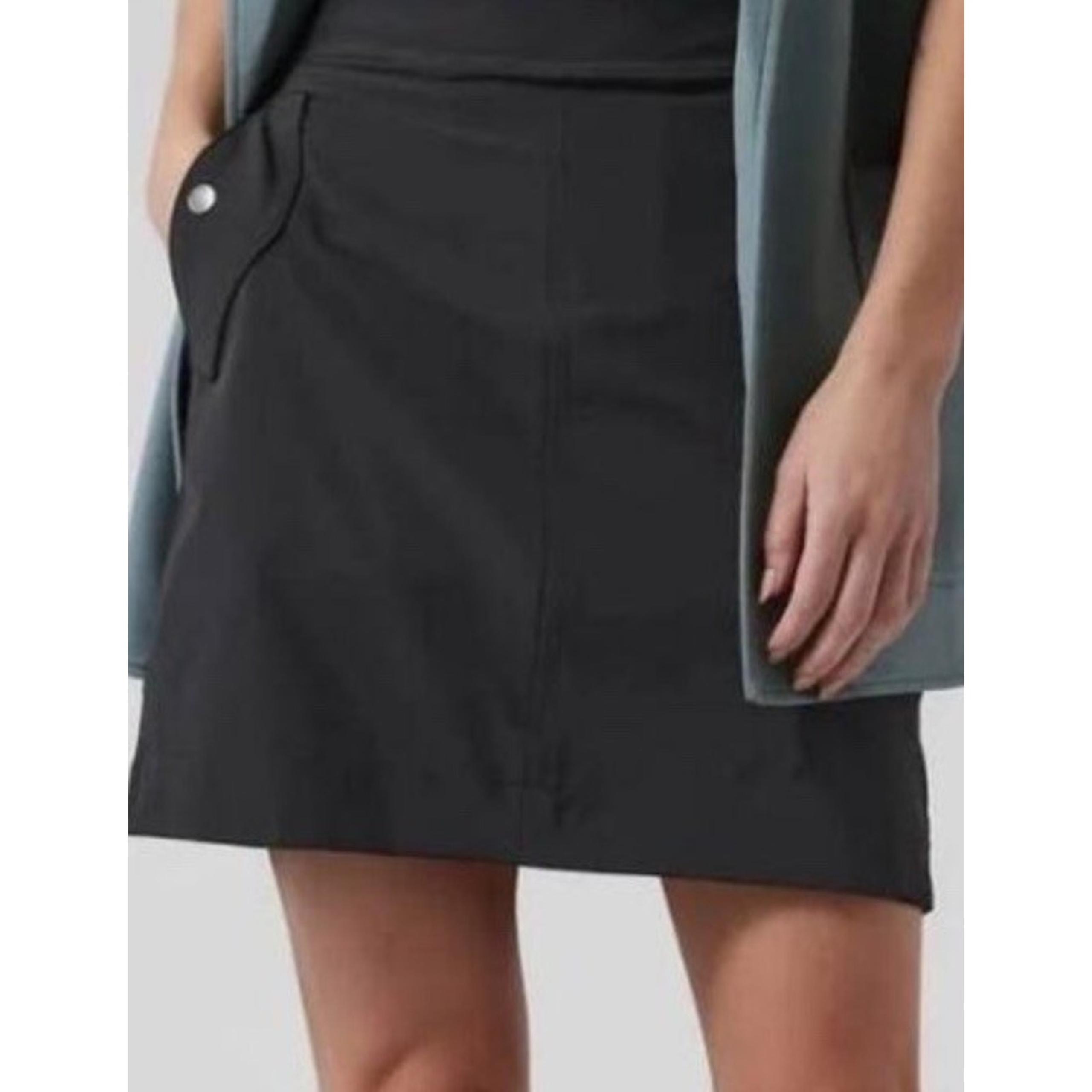 Athleta Womens Size 14 Vienna Cargo Skort Black Travel Casual Athletic Golf