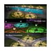 XMCOSY+ Solar Pathway Lights Outdoor, 6 Pack RGBW Solar Outdoor Lights, Auto ...