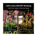 XMCOSY+ Solar Pathway Lights Outdoor, 6 Pack RGBW Solar Outdoor Lights, Auto ...