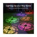 XMCOSY+ Solar Pathway Lights Outdoor, 6 Pack RGBW Solar Outdoor Lights, Auto ...