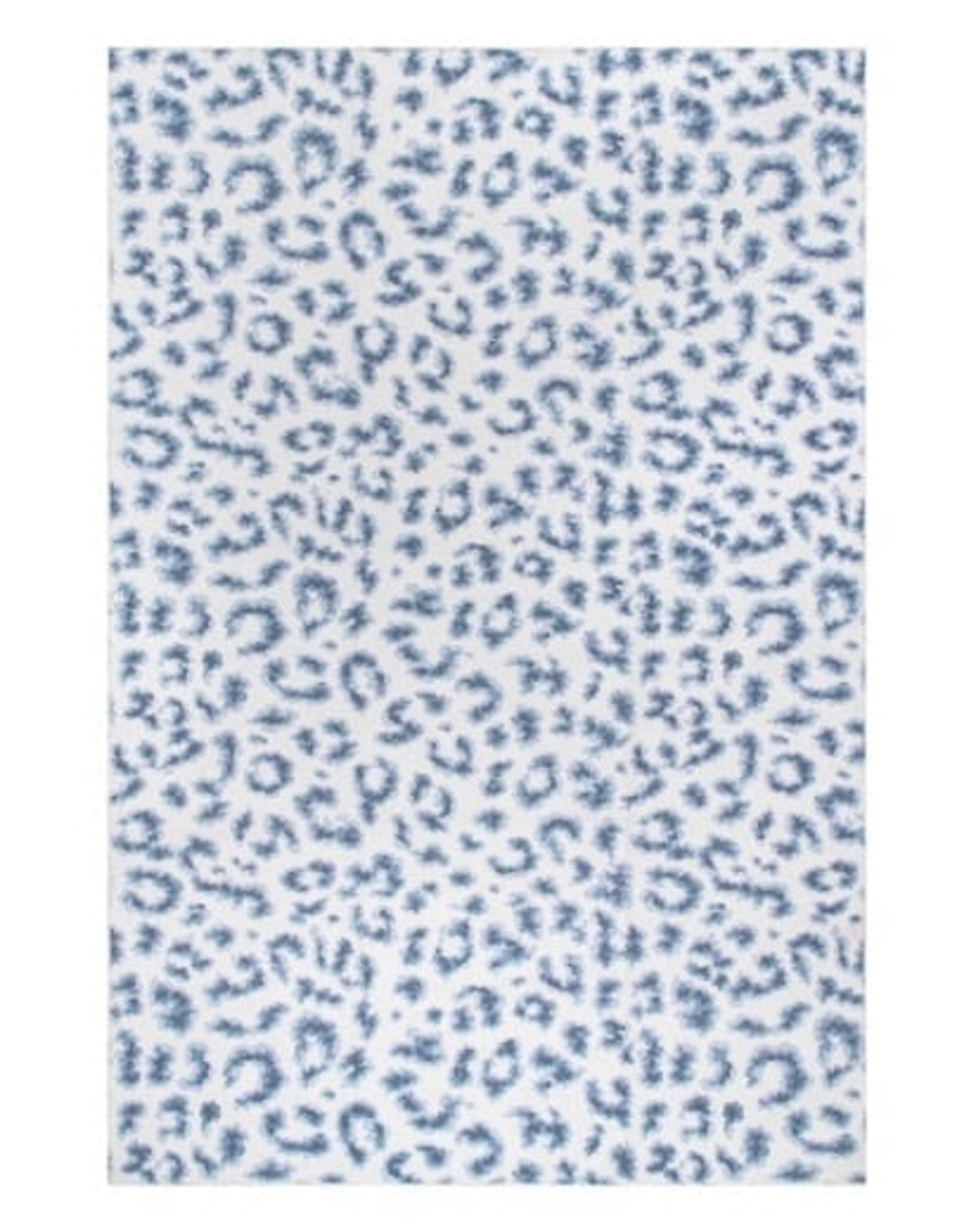 Urban Outfitters x NuLoom Washable Revel Blue Patches Area Rug 2’6x8’ NWT NEW