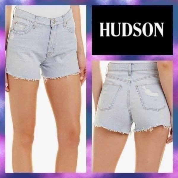 NWT MSRP 145 HUDSON Jeans Sade Treasure Cut Off Short Women's Size 25