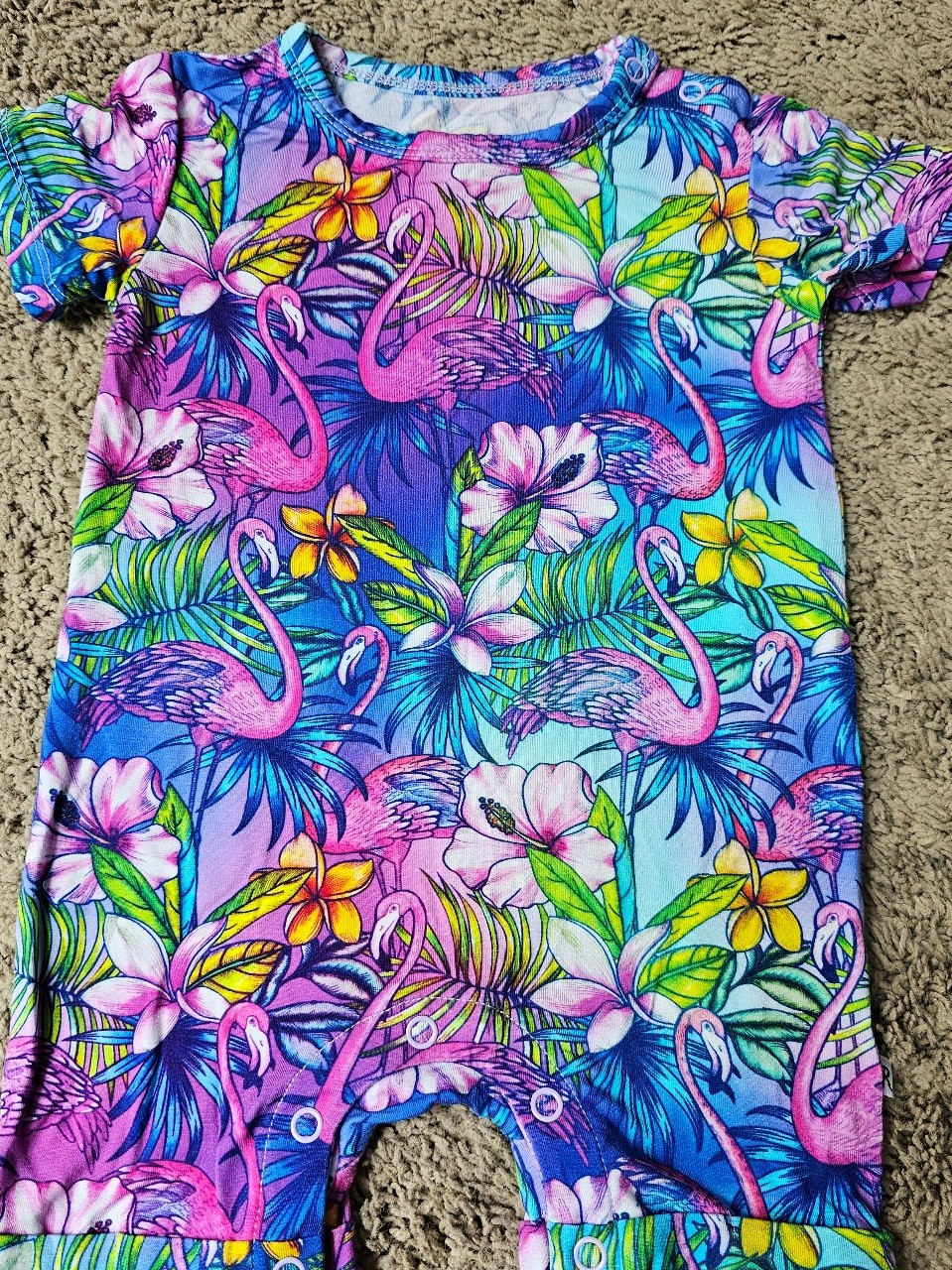 Bums and Roses Shortie Romper - 18/24