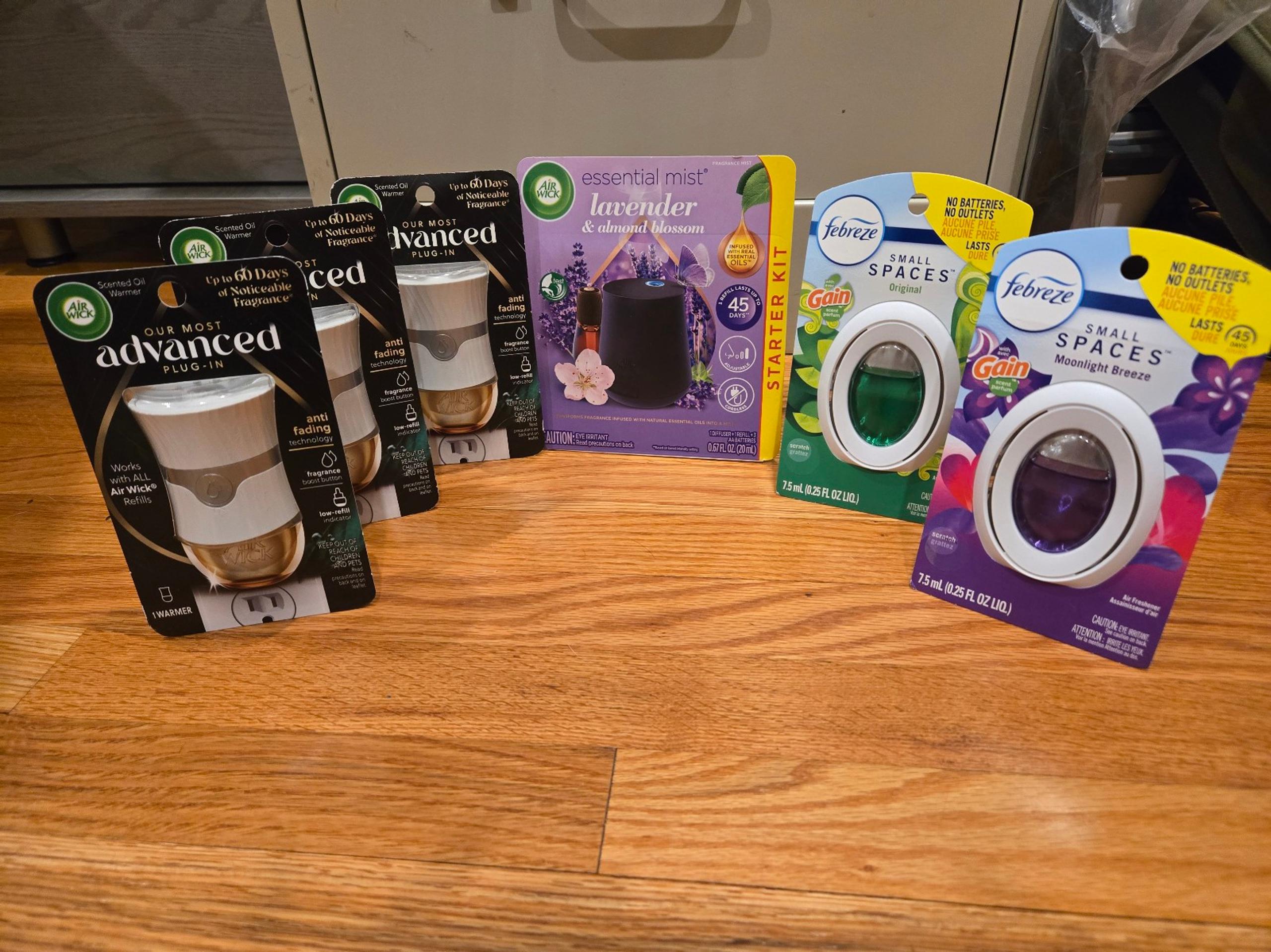 Febreze & Air Wick Air Fresheners 6 NEW!!