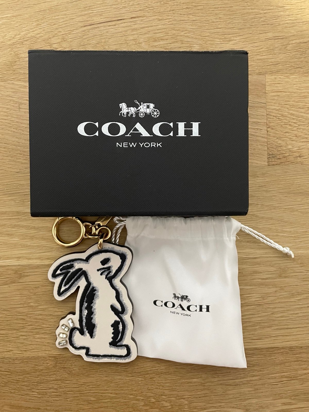 Coach x Selena Gomez Bunny Keychain