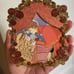 Sleeping beauty fantasy pin - Pink Aurora pin