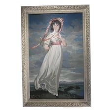 Vintage Paint By Numbers Pinkie LARGE 21 x 31 in Original Frames Reproduction
