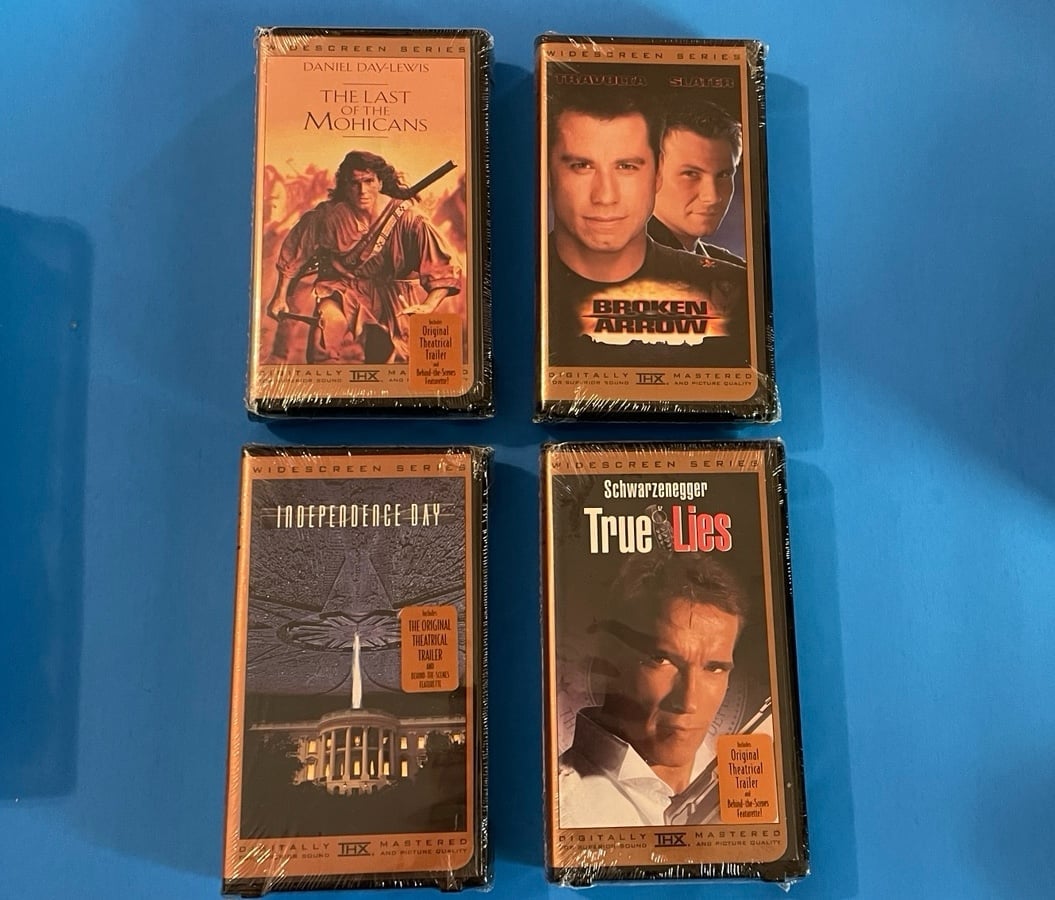 Vintage Watermarks x4 VHS THX Widescreen
