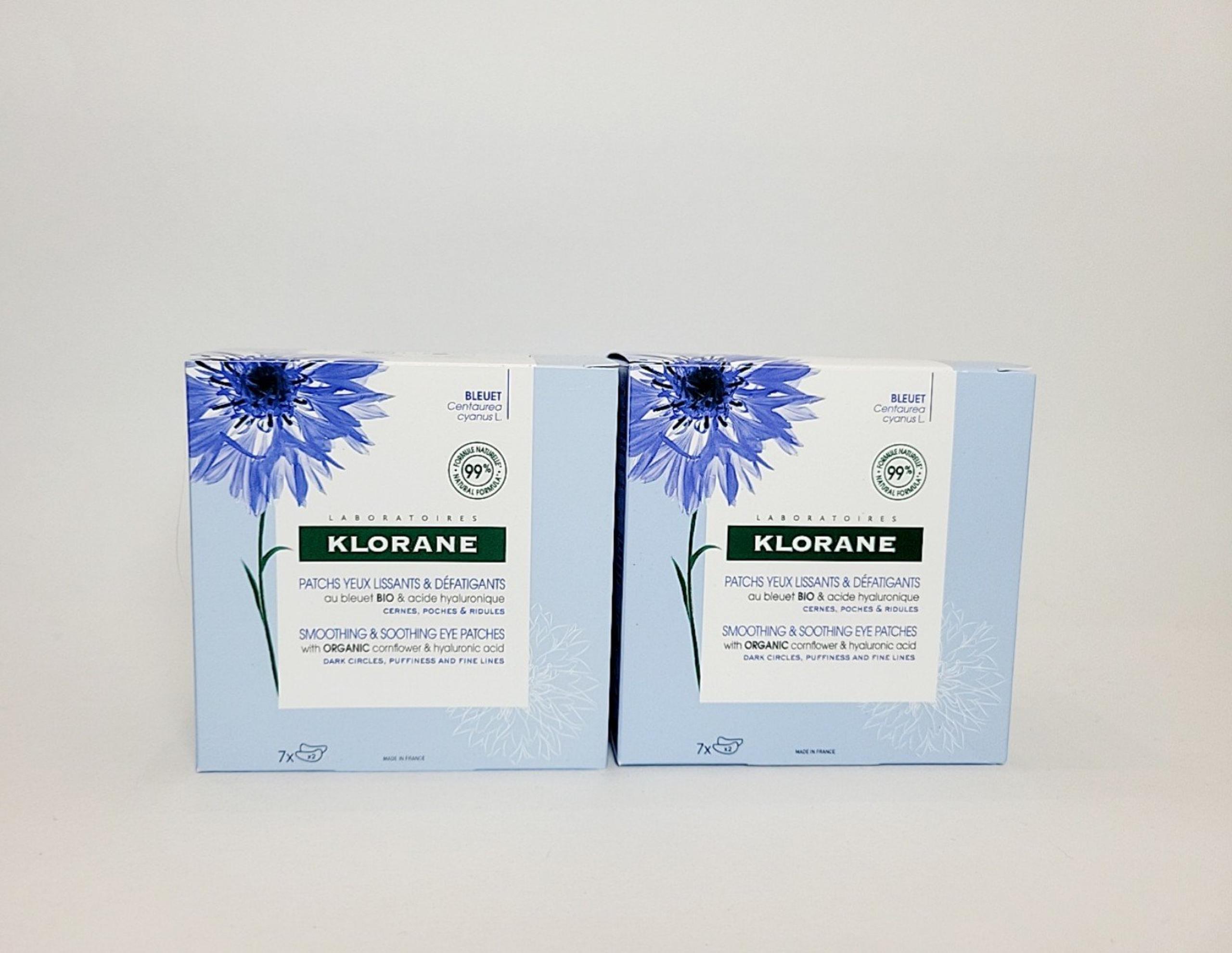 2x Klorane Smoothing and Soothing Eye Patches 14 eye treatments total