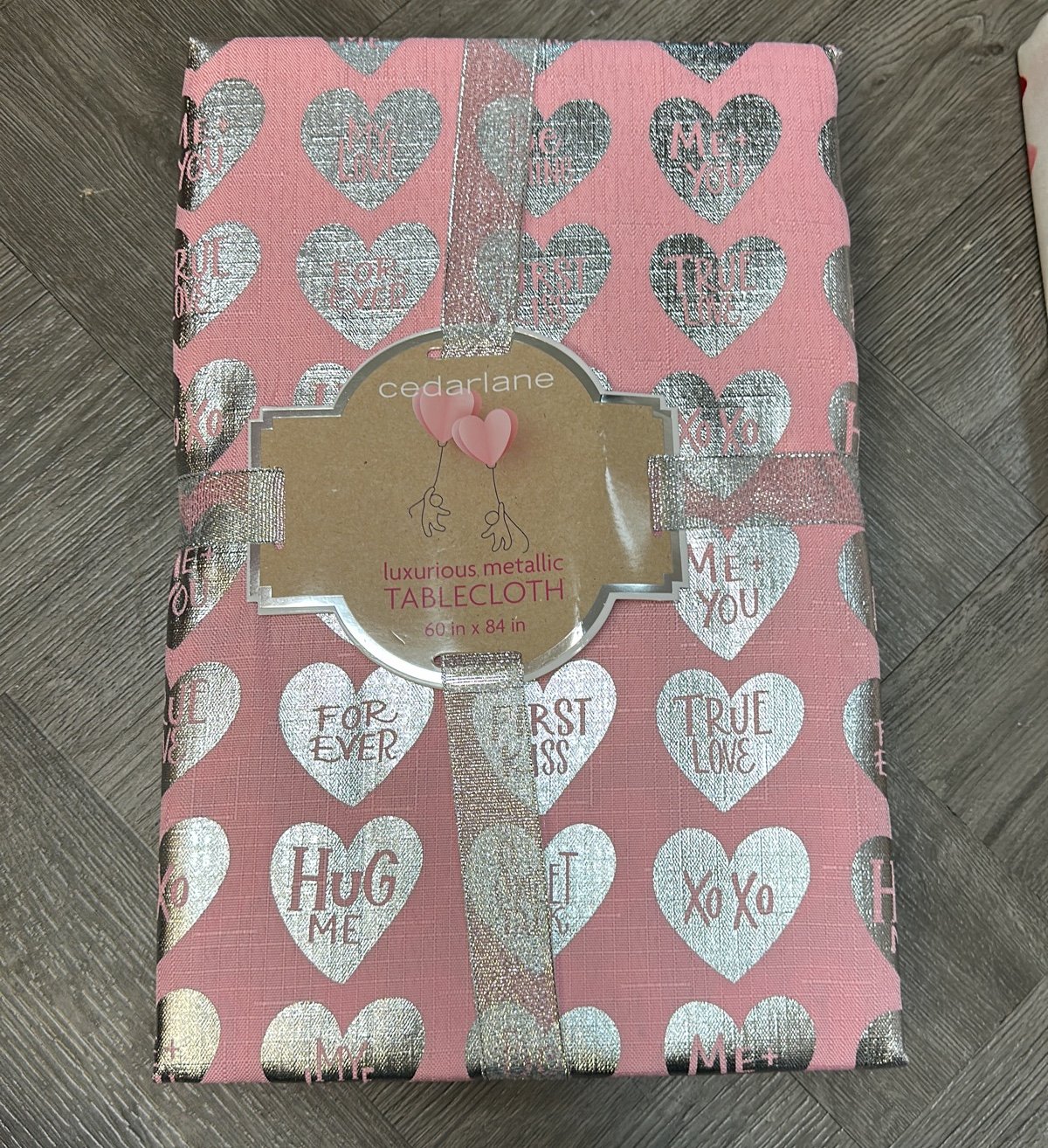 Valentines Conversation hearts Table cloth