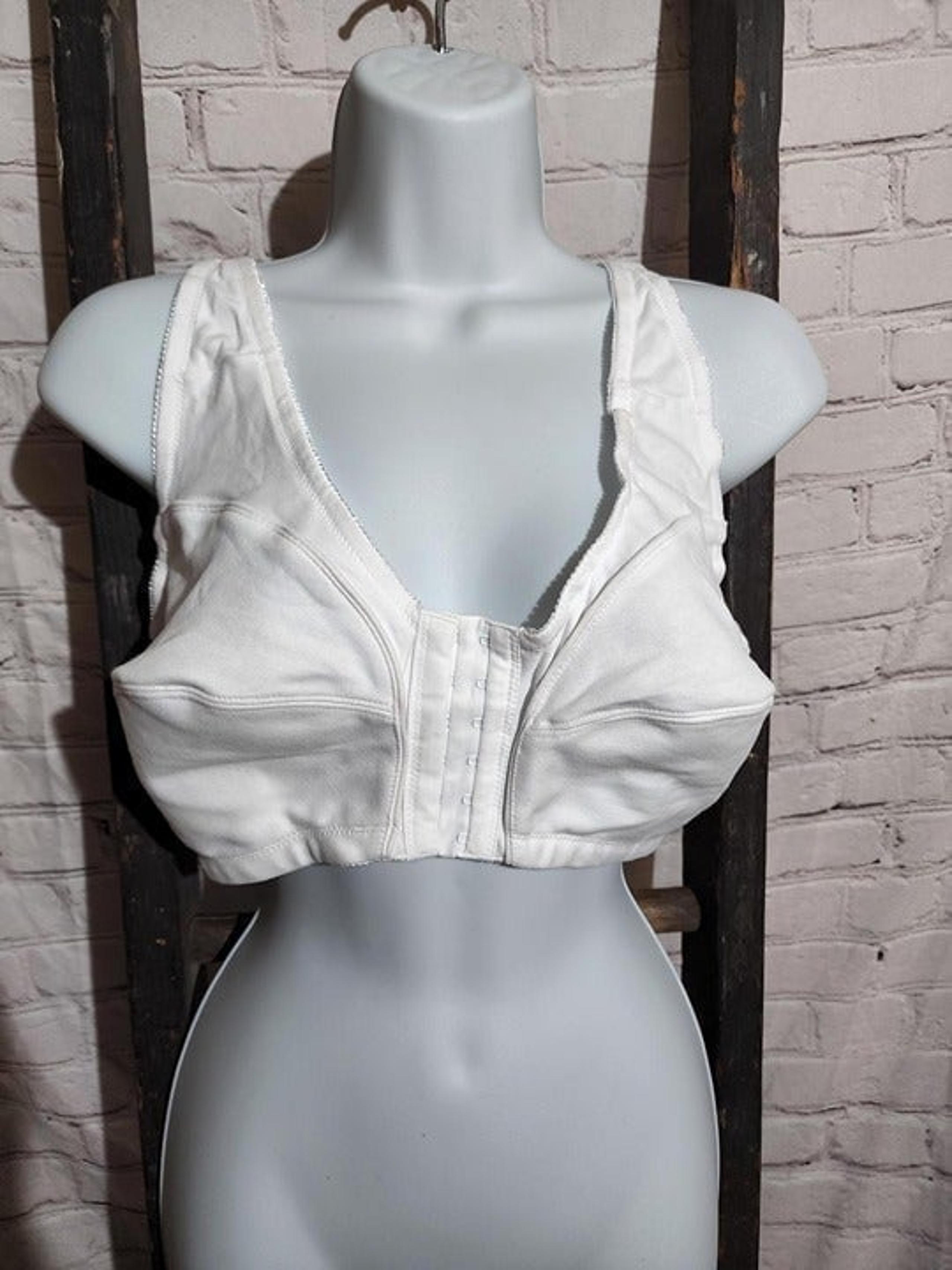 Comfort Choice Bra 40C White No Underwire Wide Straps Full Coverage