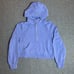 Lululemon Scuba Oversized 1/2 Zip Hoodie Size XS/S Blue Cropped