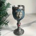 1 pc Medieval Lone Wolf 3D Celtic Magic 7oz Wine Chalice Goblet