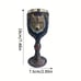 1 pc Medieval Lone Wolf 3D Celtic Magic 7oz Wine Chalice Goblet