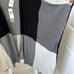Joan Vass Theodora Black and Ivory Colorblock Poncho Wrap Sweater SZ S/M
