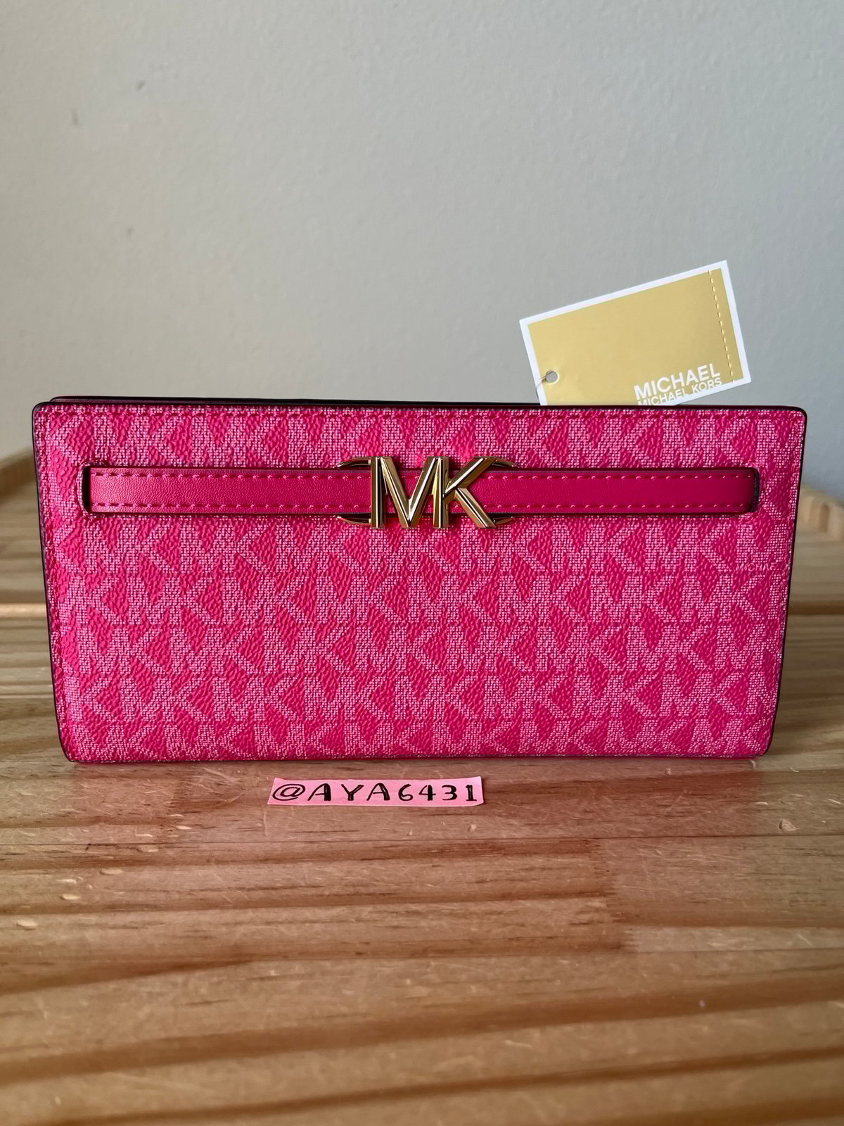 Michael Kors Reed large snap wallet