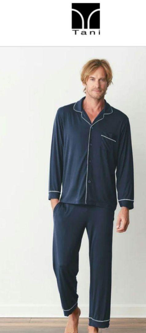 Tani Men's Pajama Set Navy L