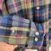 Vintage Boston Traders Blue Brown Plaid Heavyweight Flannel Shirt Shacket Small