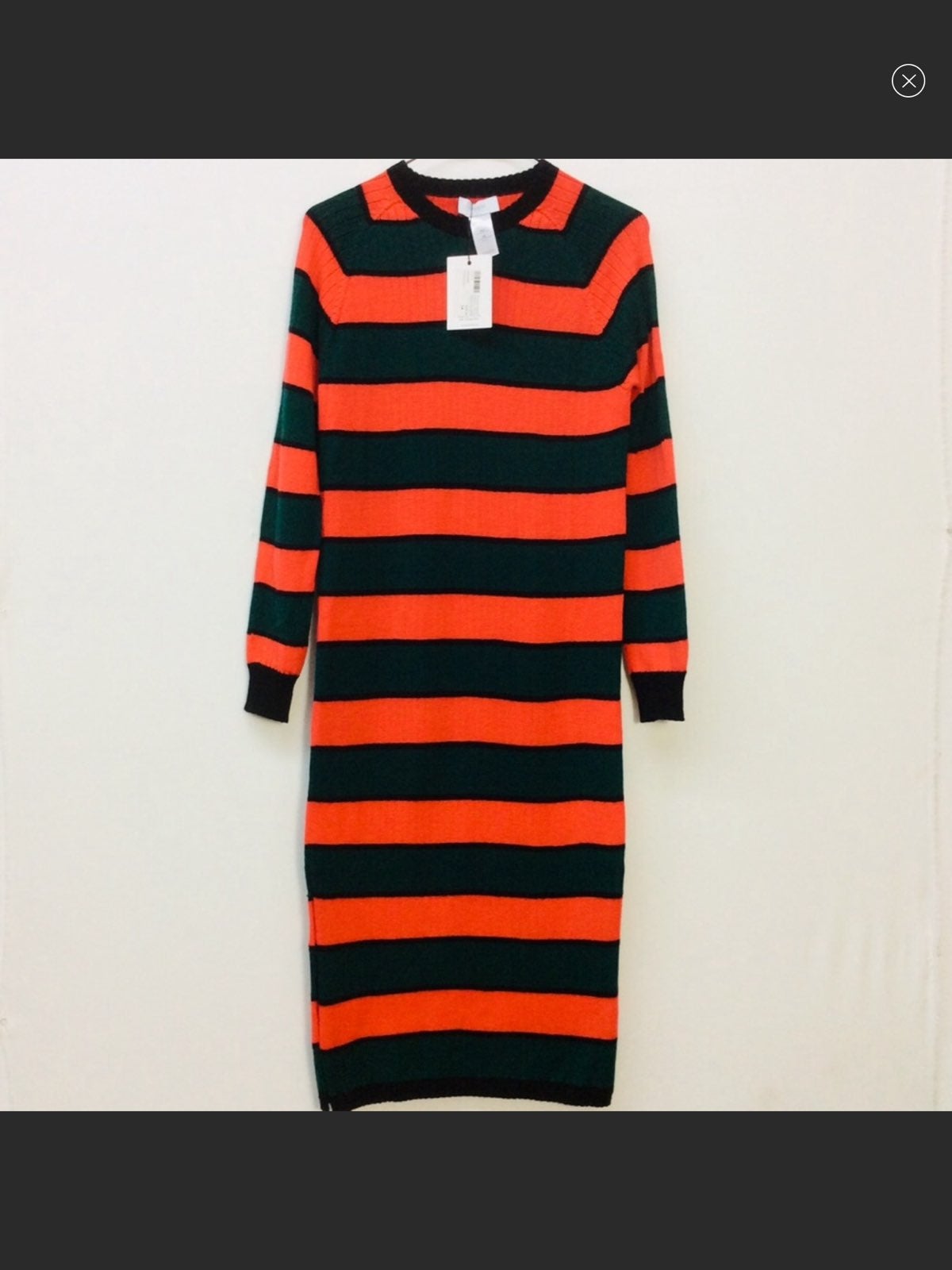167. TEEN Girls Body-con Midi Shift SWEATER DRESS, Color Block, NWTS
