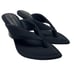 Good American Clear Wedge Sandals Size 6 Neoprene GA077N-X