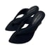 Good American Clear Wedge Sandals Size 6 Neoprene GA077N-X