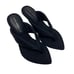 Good American Clear Wedge Sandals Size 6 Neoprene GA077N-X