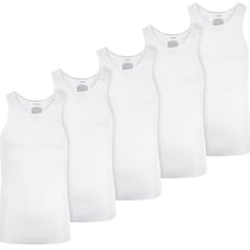NWT Alfani Men's 5-Pk Moisture-Wicking Solid Tanks