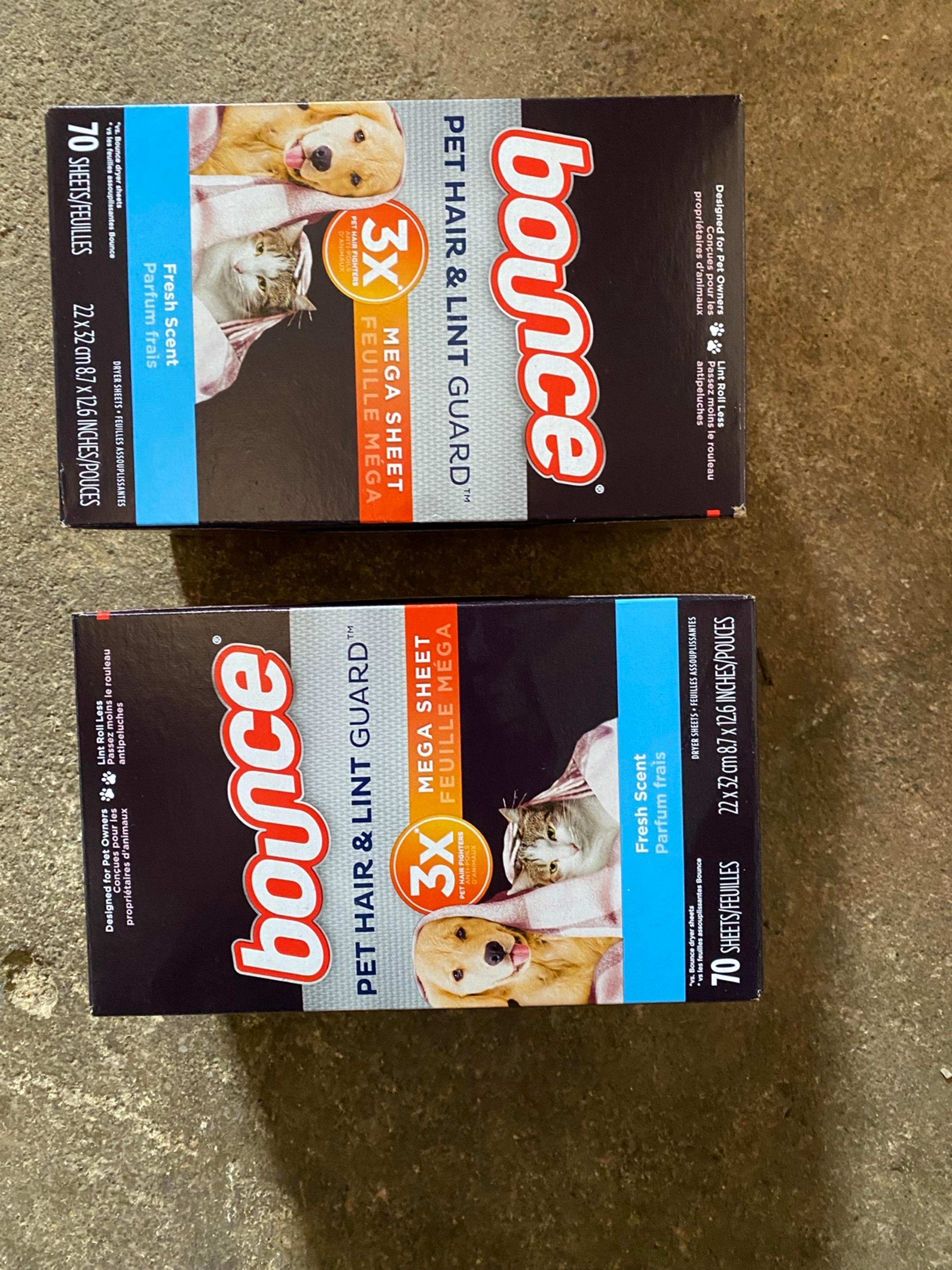 Bounce dryer sheets