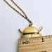 Rare Oris Vintage Ladybug Pendant Watch & Necklace Swiss Made Manual wind.