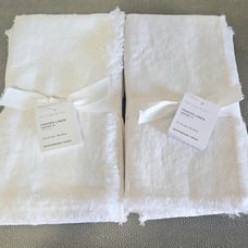 8 Oversized Linen Napkins