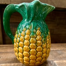 Antique Majolica Pineapple Pitcher Minton English 19th Century