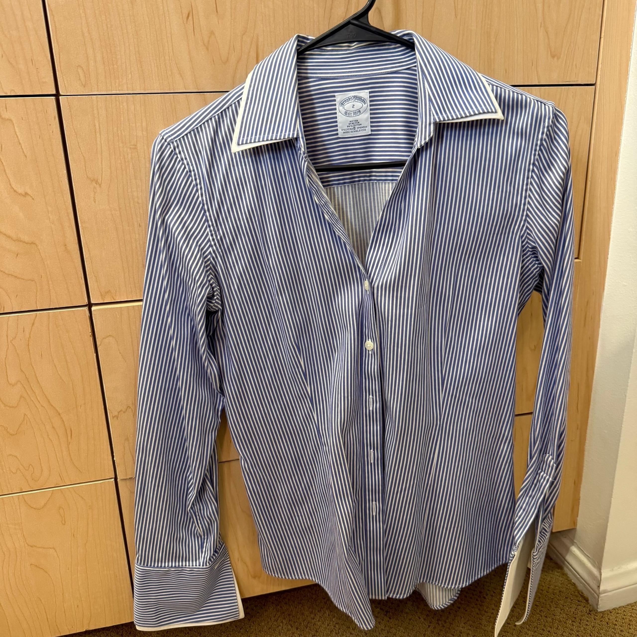 Brooks Brothers blue Striped Women’s Shirt