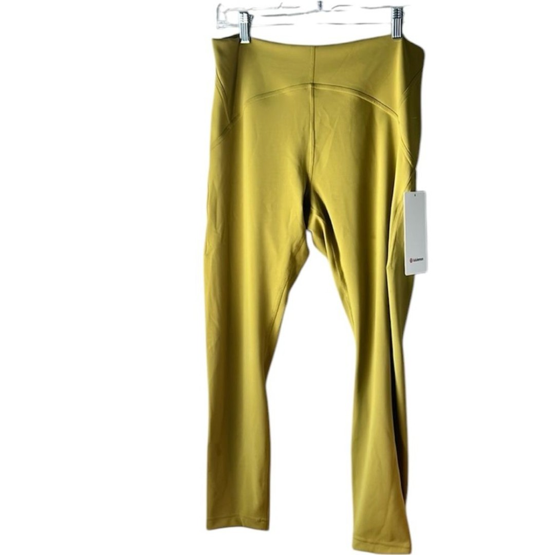 NWT Lululemon Instill HR Tight 25” Auric Gold Size 12 Leggings