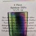 Rainbow Fusion 4pc Set Double Old-fashioned Glasses 12.25oz, New In Box!