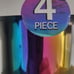 Rainbow Fusion 4pc Set Double Old-fashioned Glasses 12.25oz, New In Box!