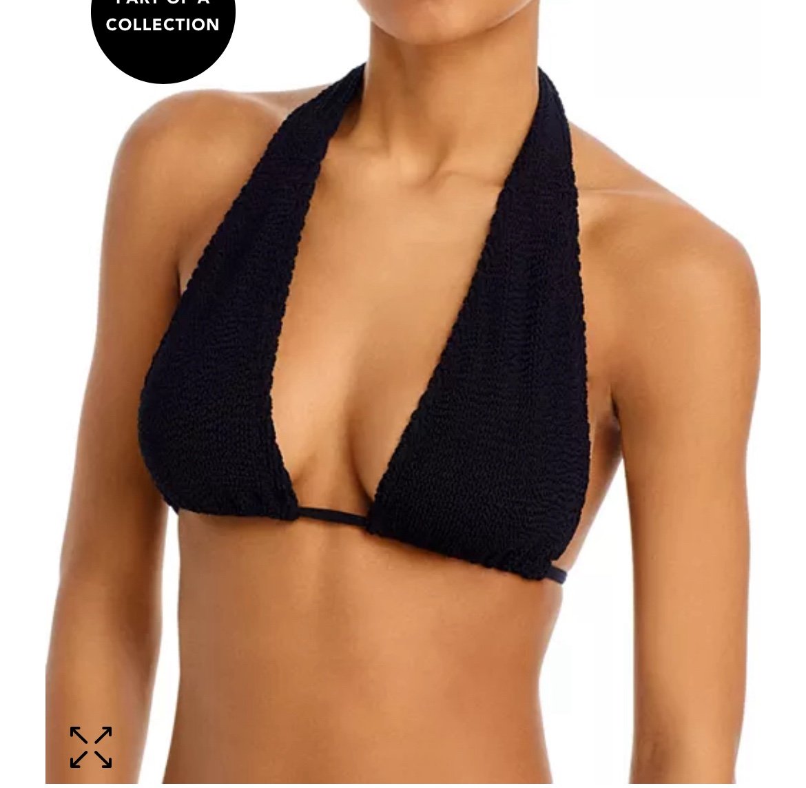 Bond-Eye Jean Triangle Bikini Top