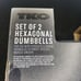 Tko 15 Lbs hex dumbells