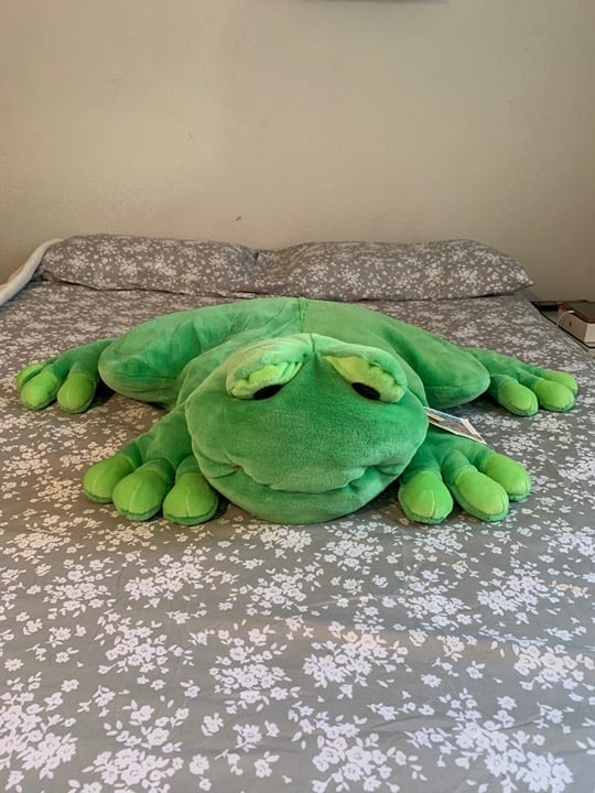 Vintage Animal Alley HUGE Stuffed Plush Frog w/Tags