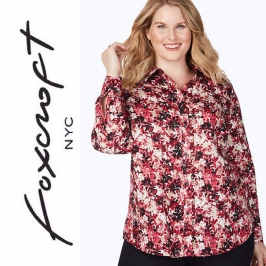 Host Pick! NEW! Foxcroft Ava Non-Iron Vintage Floral Shirt