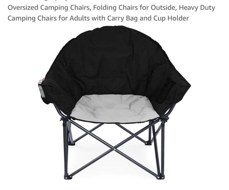 Oversized camping chair