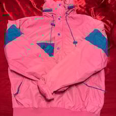 Vintage 90’s Pink & Blue Windbreaker Jacket Size Large