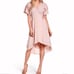 Women’s Astr The Label pink crochet sleeve wrap dress