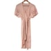 Women’s Astr The Label pink crochet sleeve wrap dress