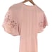 Women’s Astr The Label pink crochet sleeve wrap dress
