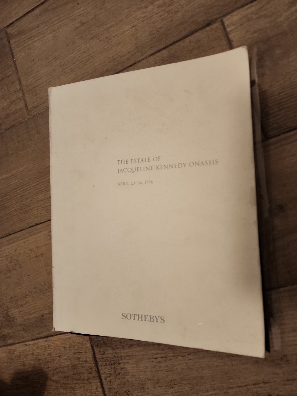 Sotherby's the estate of jacqueline kennedy onassis
