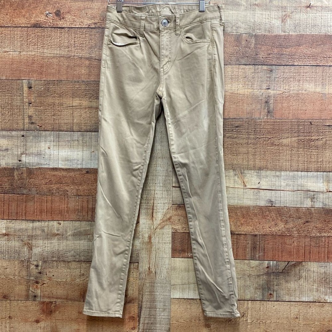 American Eagle Super Stretch Khaki Jeggings 10R