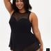Torrid Underwire Short Mesh Overlay Swim Dress With Brief